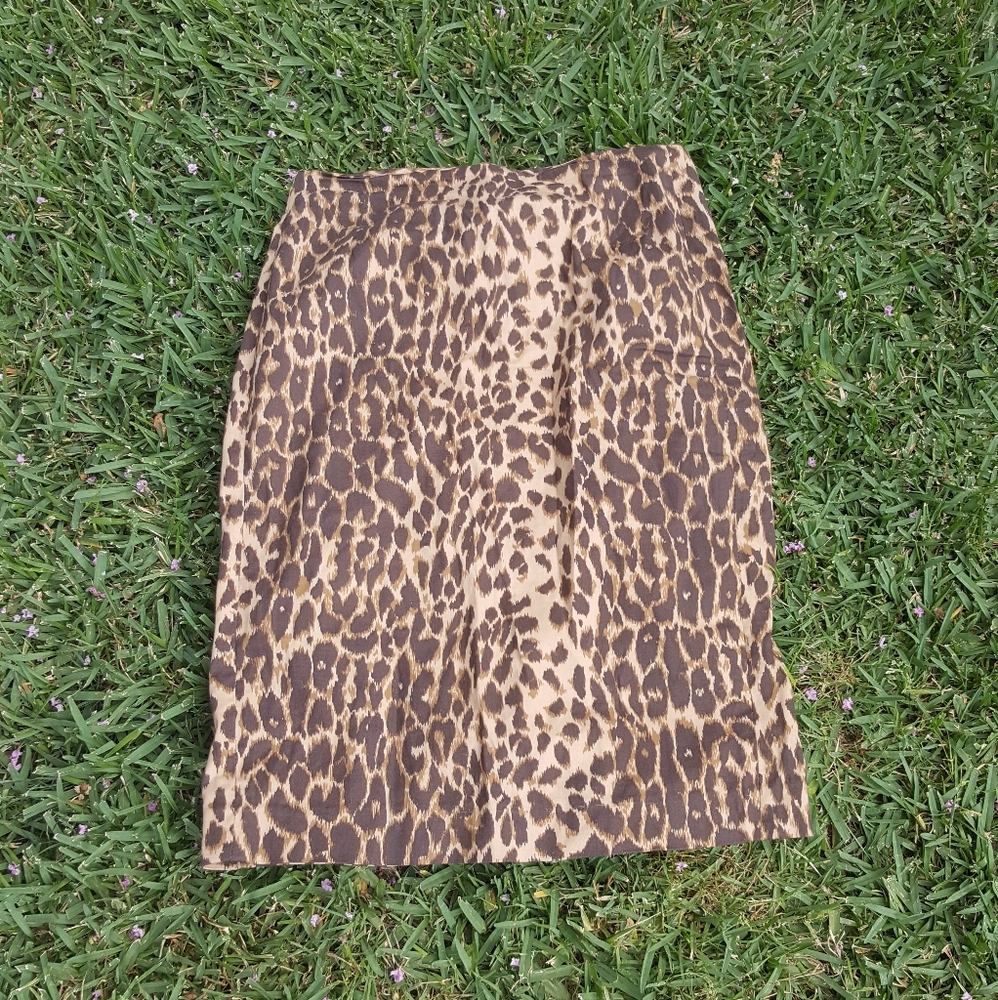 Express Leopard pencil skirt